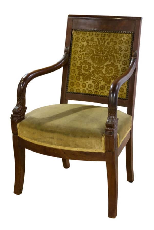 Pair of mahogany fauteuils c1830 - Image 7