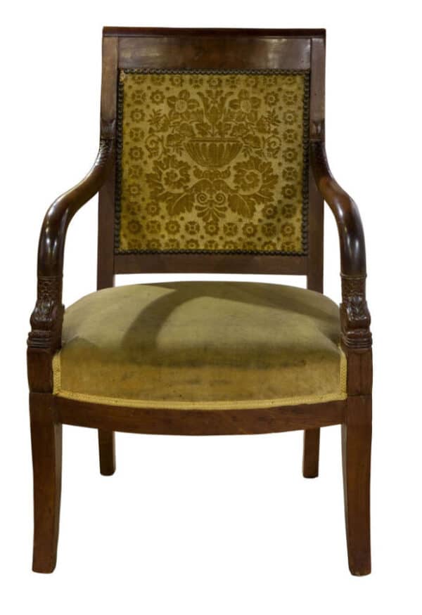 Pair of mahogany fauteuils c1830 - Image 8