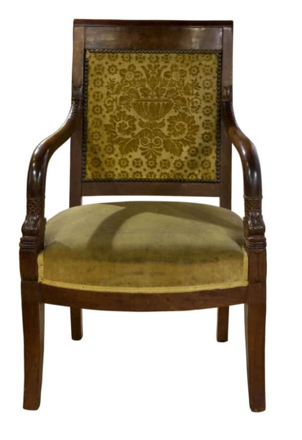 Pair of mahogany fauteuils c1830 Antique Chairs 10