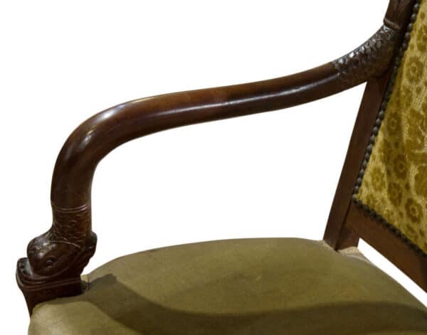 Pair of mahogany fauteuils c1830 - Image 6