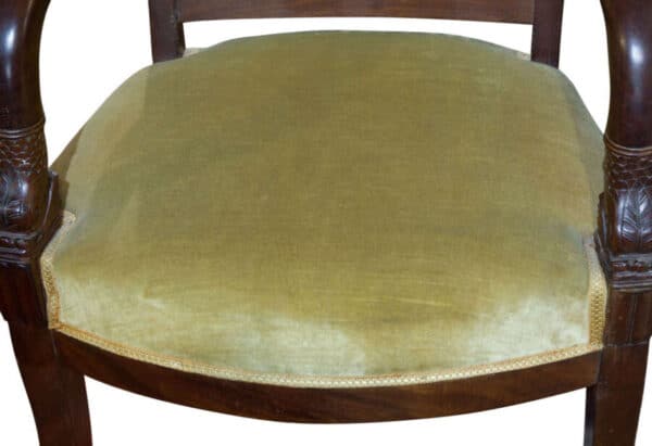 Pair of mahogany fauteuils c1830 - Image 3