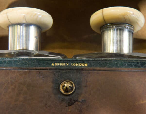 Pair of Silver & ivory mounted cologne bottles - Image 5