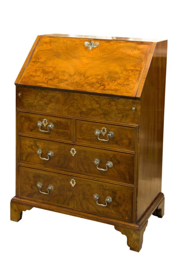 Small Queen Anne Style Walnut Bureau