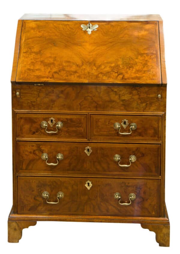 Small Queen Anne Style Walnut Bureau - Image 9