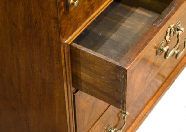 Small Queen Anne Style Walnut Bureau - Image 4