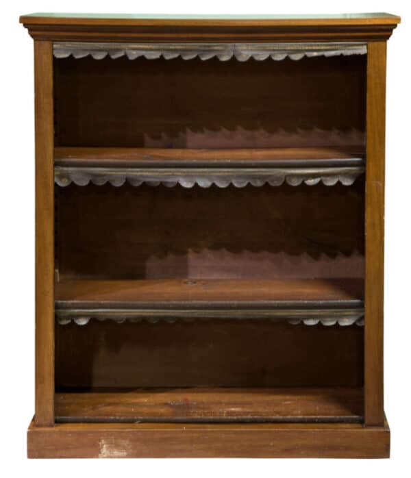 Victorian open bookcase - Image 4