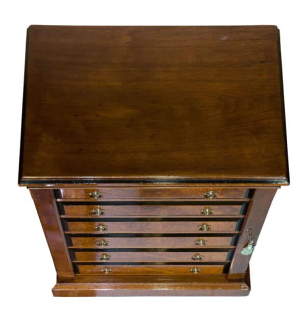 Walnut, amboyna and ebonised wellington chest c1870 Antique Chests 6