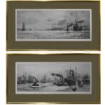 William Lionel Wylie – pair of etchings Antique Art
