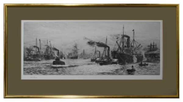 William Lionel Wylie – pair of etchings Antique Art 5