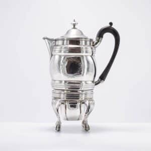 1799 Georgian Solid Silver Coffee Pot on Stand with Burner Antique Biggin Antique Silver Antique Silver