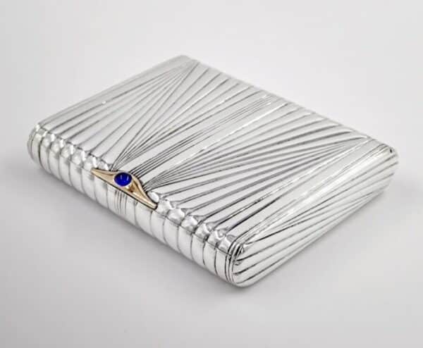 Antique Art Deco Solid Silver & 14k Gold Russian Case Faberge
