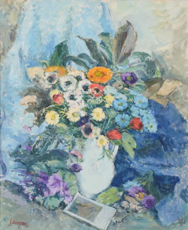 Still Life with Flowers and Photograph - Image 2