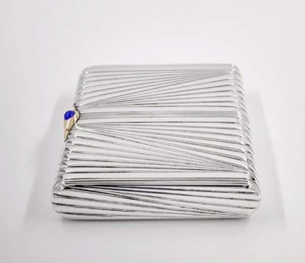 Antique Art Deco Solid Silver & 14k Gold Russian Case Faberge - Image 2