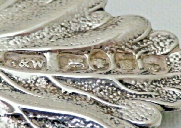 Antique 1853 Sterling Solid Silver GIN Vine Leaf Wine Label Ticket - Image 4
