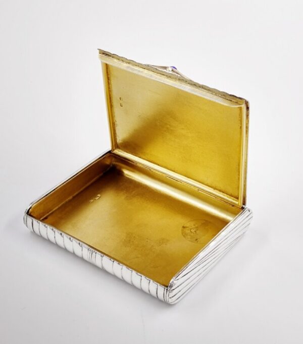 Antique Art Deco Solid Silver & 14k Gold Russian Case Faberge - Image 6