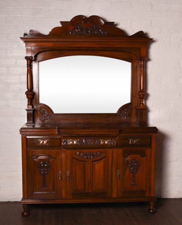 Art Nouveau Mirror Back Sideboard SAI1148 Antique Sideboards 3