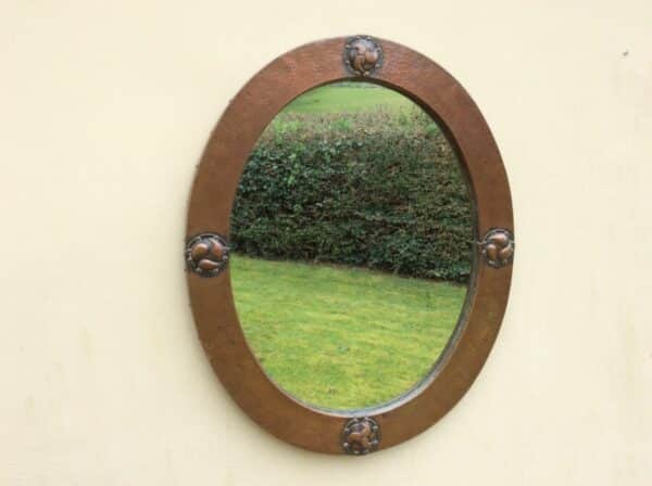 Arts and Crafts Liberty of London Copper Mirror - Image 2