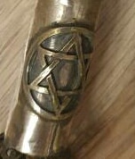 Antique Silver Jewish Staff – Star of David Antique Silver 4