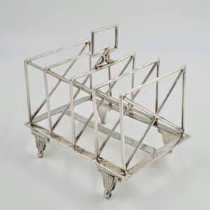 Antique Solid Silver Large Toast Rack 1900 210g Dr Christopher Dresser Antique Silver Antique Silver
