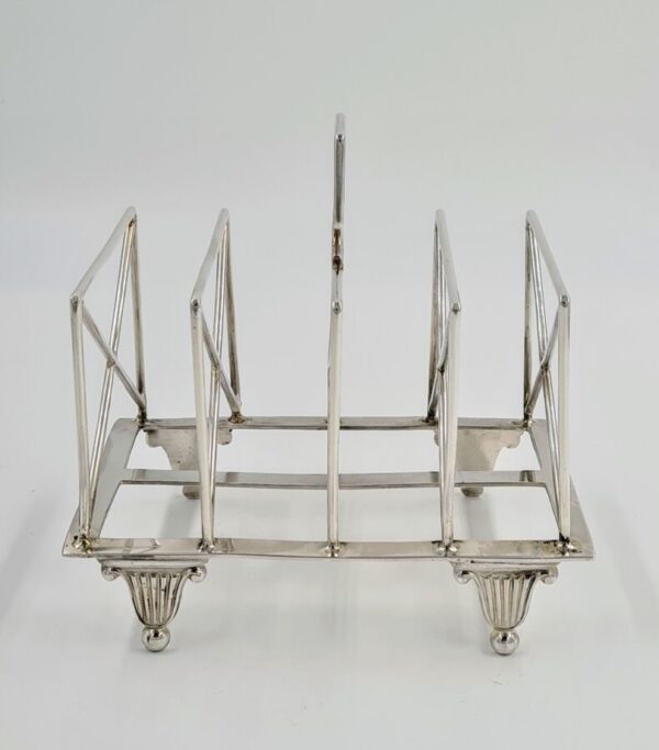Antique Solid Silver Large Toast Rack 1900 210g Dr Christopher Dresser Antique Silver Antique Silver 5
