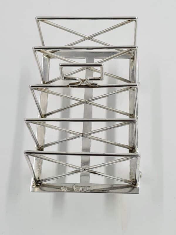 Antique Solid Silver Large Toast Rack 1900 210g Dr Christopher Dresser Antique Silver Antique Silver 10