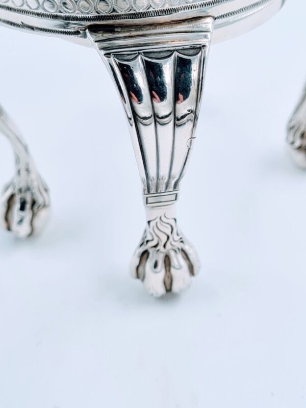 1799 Georgian Solid Silver Coffee Pot on Stand with Burner Antique Biggin - Image 9