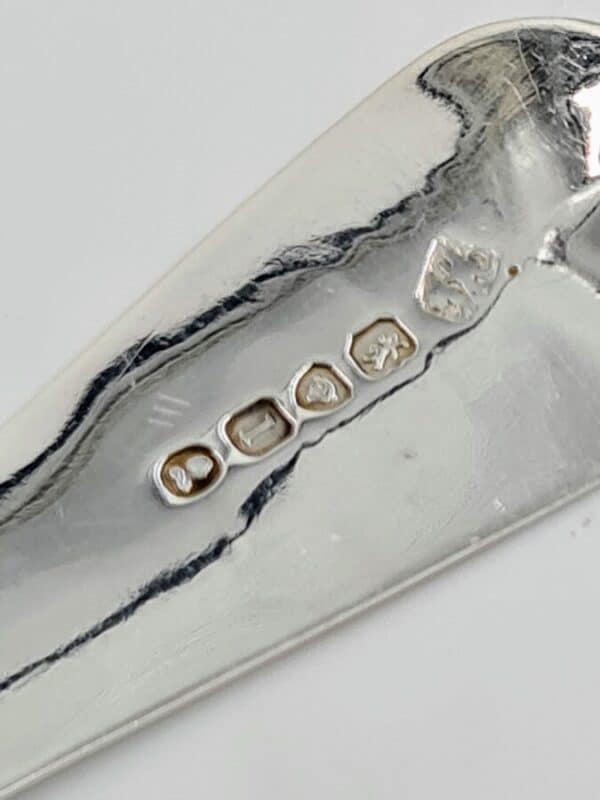 Georgian Antique Solid Silver Large Berry Spoon 1826 - Image 4