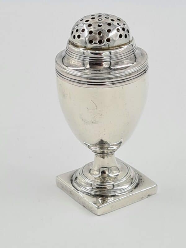 Georgian Antique Solid Silver Pounce Pot Pepper 1807 Antique Silver Antique Silver 9