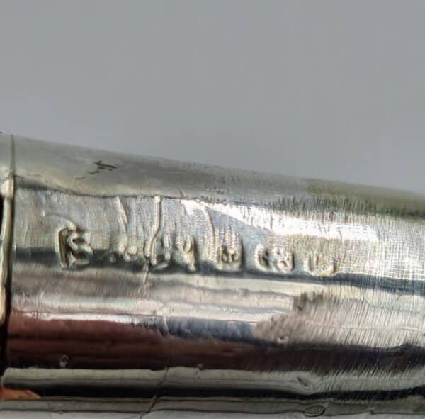 Antique Sterling Solid Silver Pocket Corkscrew 1906 - Image 9