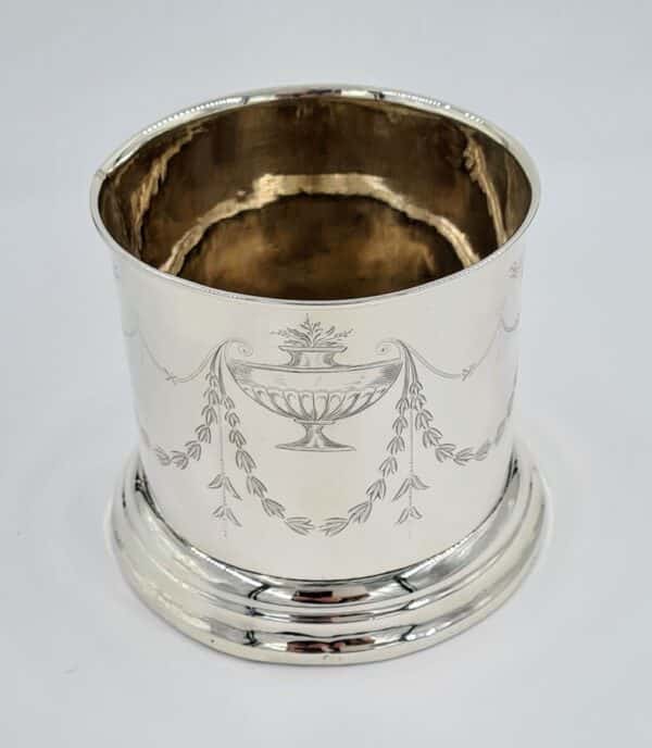 Antique Solid Silver Large Bottle Holder Coaster Stand 1907 Antique Silver Antique Silver 9