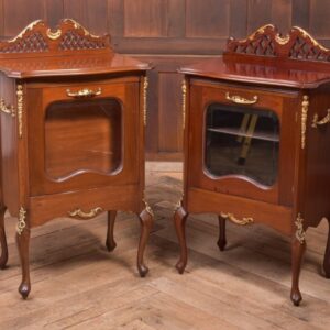Two Edwardian Mahogany Music Cabinets SAI2144 Antique Cabinets