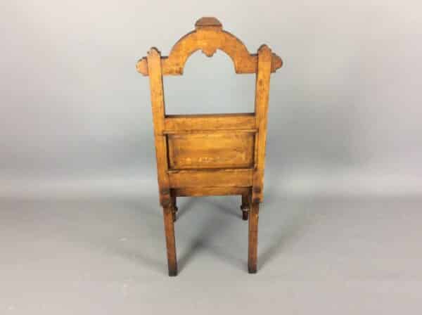Gothic Revival Hall Chair with Minton Tiles - Image 6