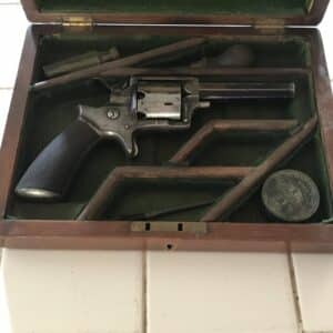 Tranter 9mm 7 shot rare single action percussion revolver Antique Guns