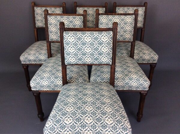 Set of Six Howard & Sons Dining Chairs