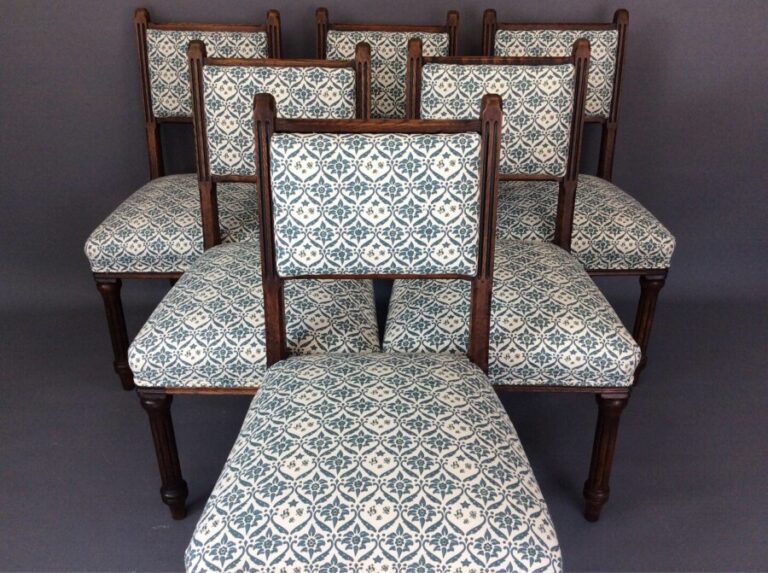 Set of Six Howard & Sons Dining Chairs