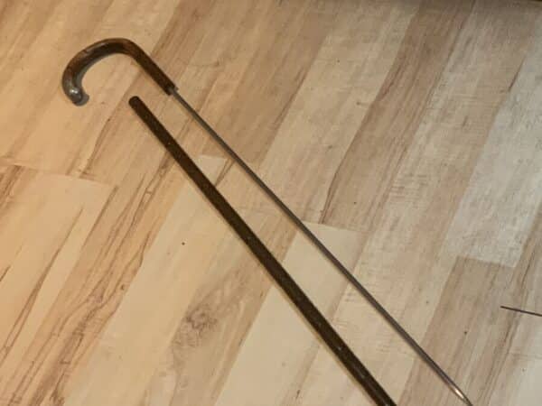 Gentleman’s walking stick sword stick with silver mount Miscellaneous 15