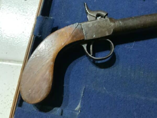Rare early Victorian percussion Boot pistol Antique Guns 5