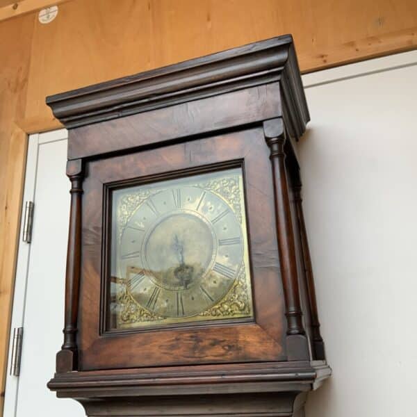 Mahogany Brass Faced Long cased clock circa 1800’s Antique Clocks 17