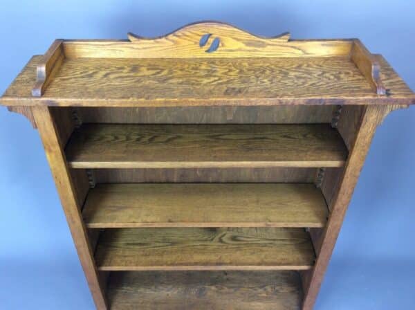 Arts and Crafts Oak Bookcase Arts and Crafts Antique Bookcases 7