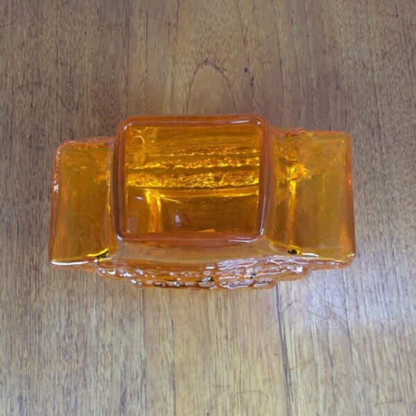 Whitefriars Tangerine TV Vase by Geoffrey Baxter Geoffrey Baxter Antique Glassware 4