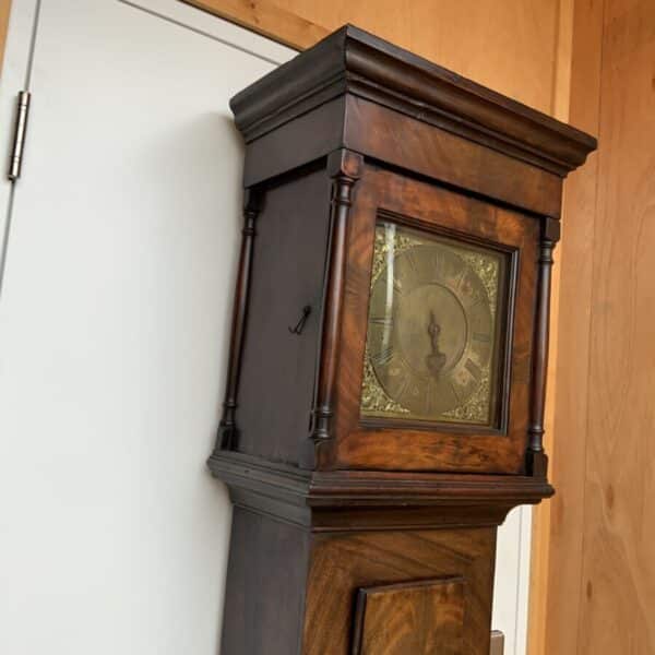 Mahogany Brass Faced Long cased clock circa 1800’s - Image 20