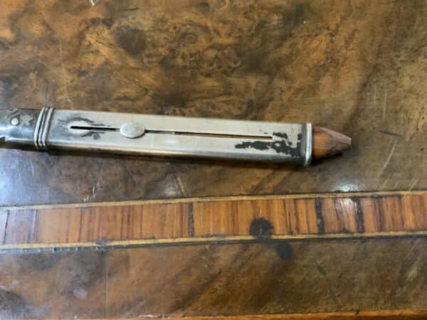 Frank Hyams Ltd 128 Upper Bond St London silver & Nephrite Paper Knife Antique Silver 11