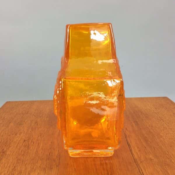 Whitefriars Tangerine TV Vase by Geoffrey Baxter Geoffrey Baxter Antique Glassware 6