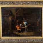 Tavern Interior Circle Of David Teniers The Younger 17th -18th Oil Portrait Paintings On Oak Panel Antique Art Antique Art