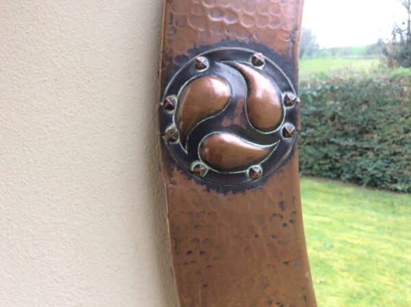 Arts and Crafts Liberty of London Copper Mirror - Image 3