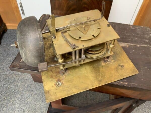 Mahogany Brass Faced Long cased clock circa 1800’s - Image 21