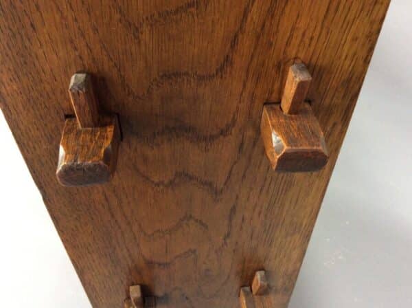 Arts and Crafts 5 Tier Oak Pegged Bookcase - Image 2