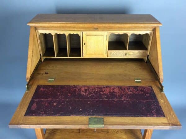 Arts and Crafts Bureau by Maple & Co Arts & Crafts Antique Bureau 4