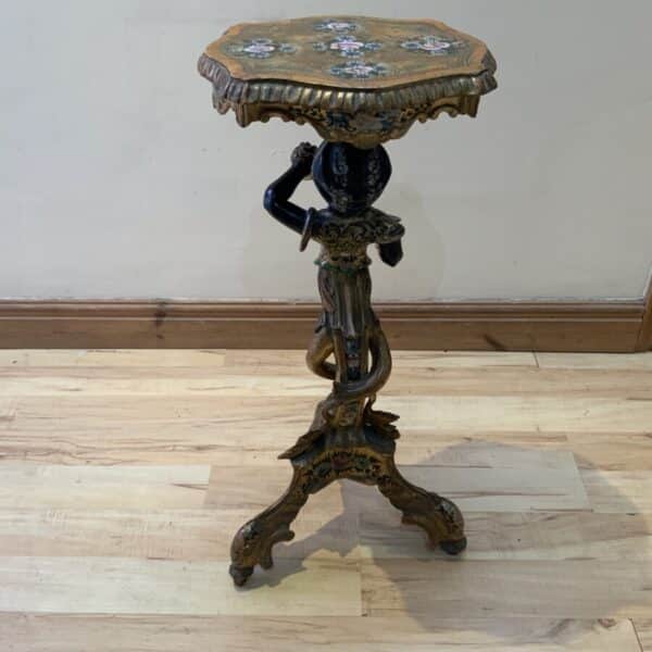 Blackamoor Candle stand circa 1800’s Antique Furniture 14