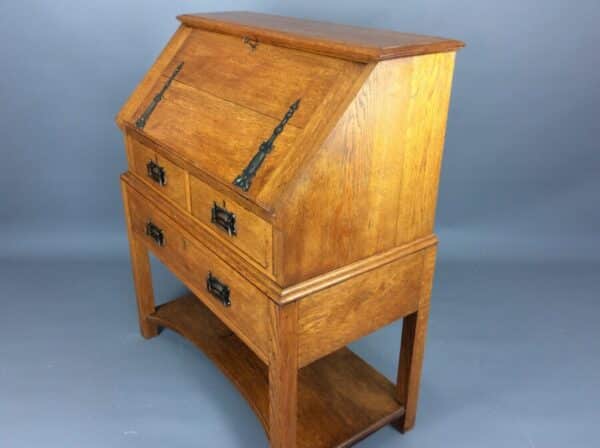 Arts and Crafts Bureau by Maple & Co Arts & Crafts Antique Bureau 8